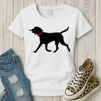 Labrador Retriever Play Fetch Black Lab Women's T-Shirt thumb 3