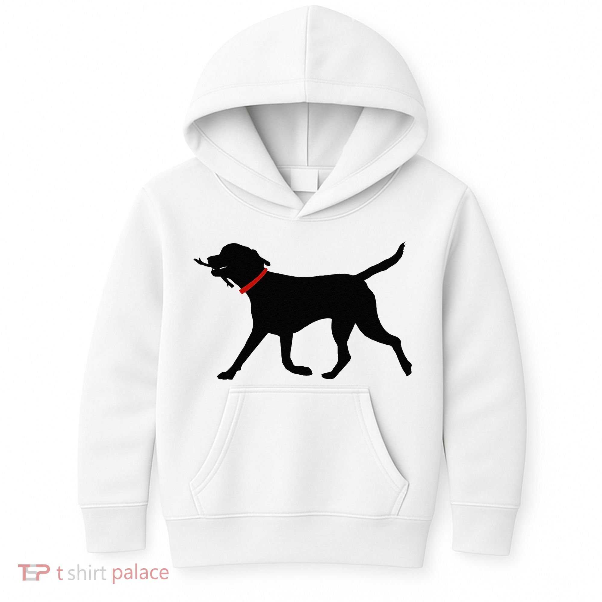 Labrador Retriever Play Fetch Black Lab Kids Hoodie