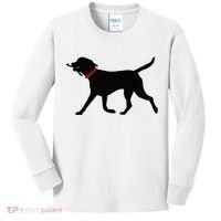 Labrador Retriever Play Fetch Black Lab Kids Long Sleeve Shirt thumb 0