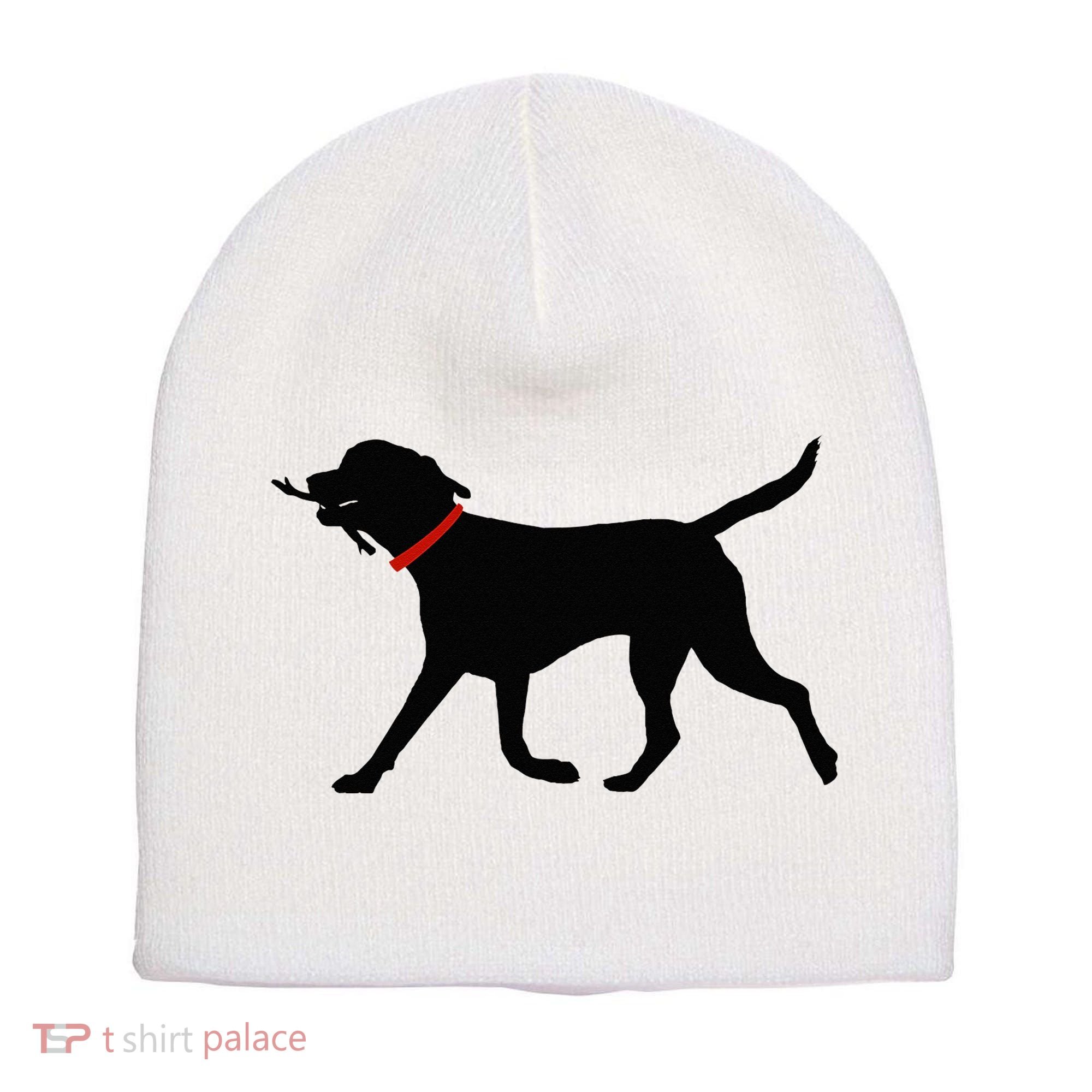 Labrador Retriever Play Fetch Black Lab Short Acrylic Beanie