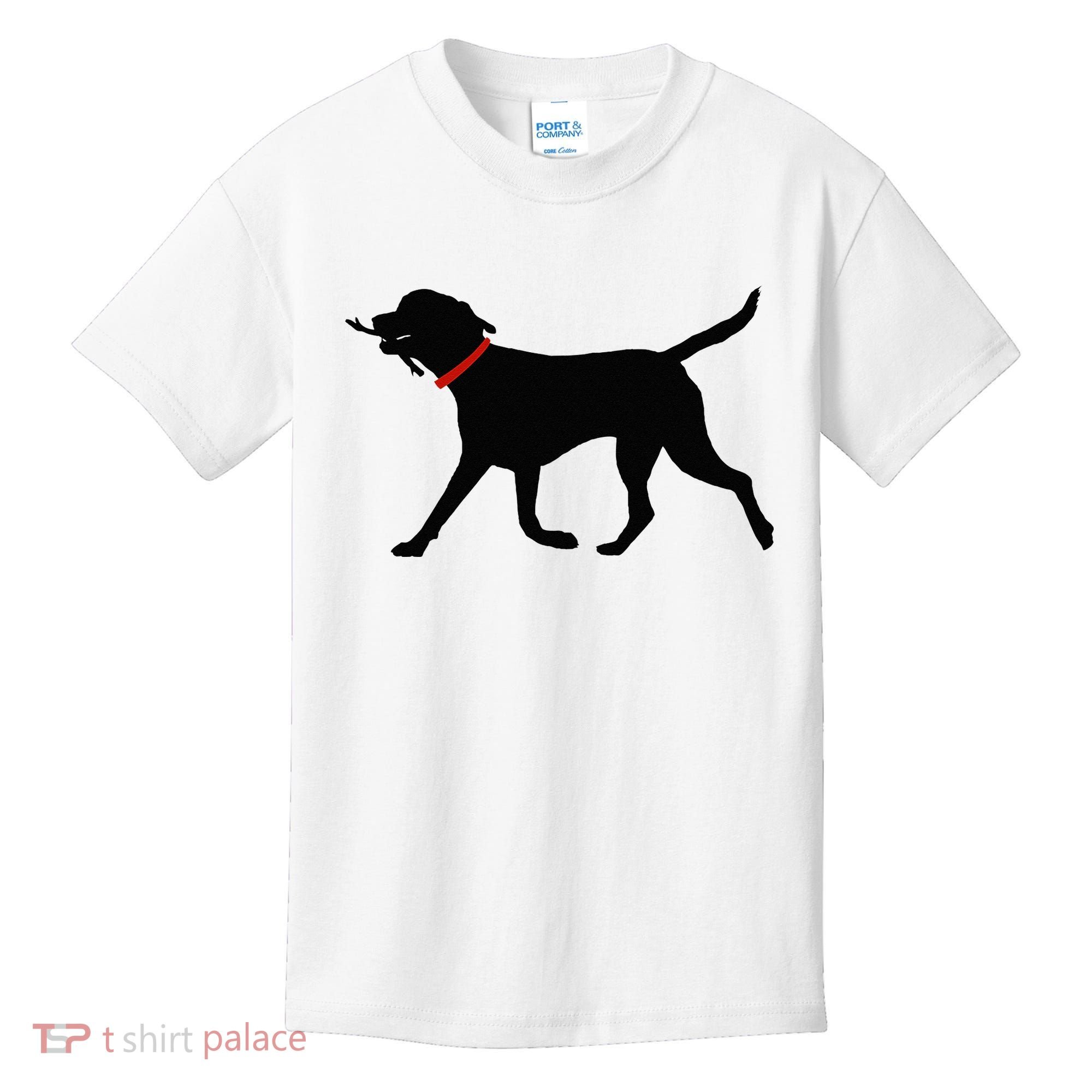 Labrador Retriever Play Fetch Black Lab Kids T-Shirt