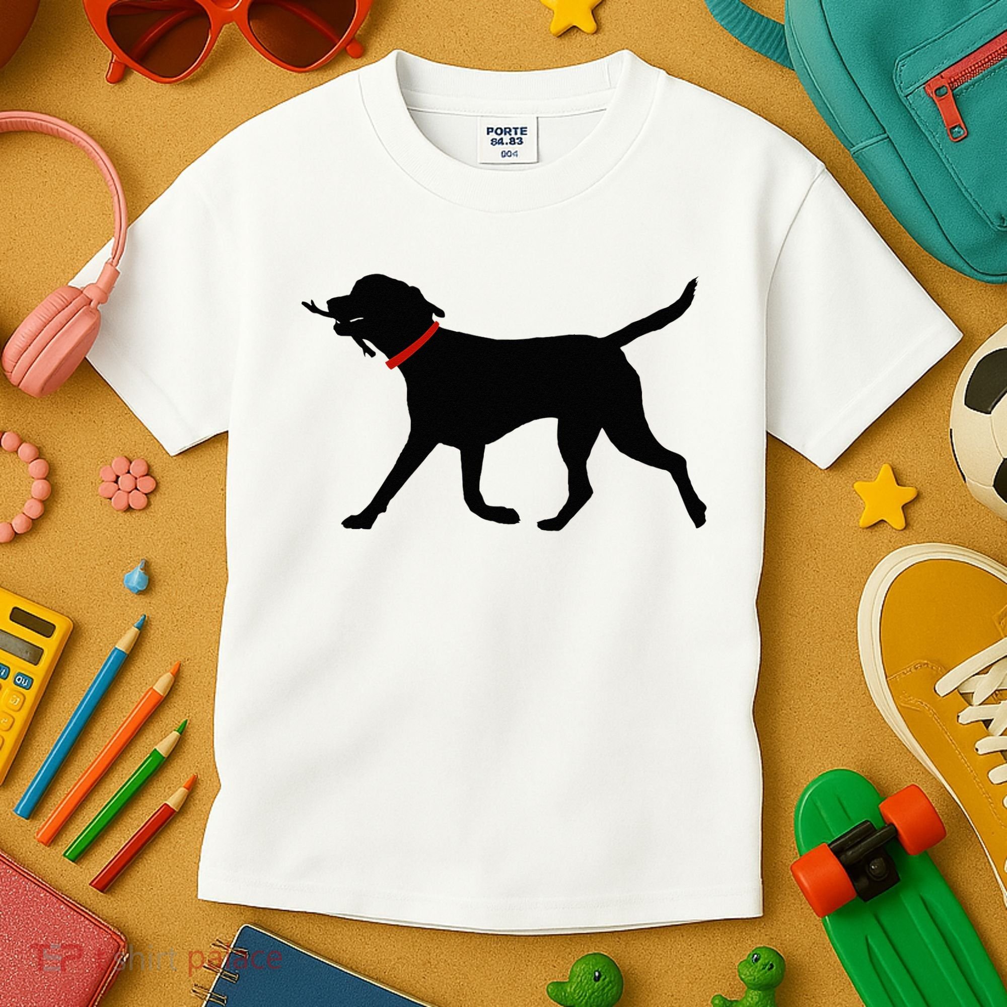 Labrador Retriever Play Fetch Black Lab Kids T-Shirt