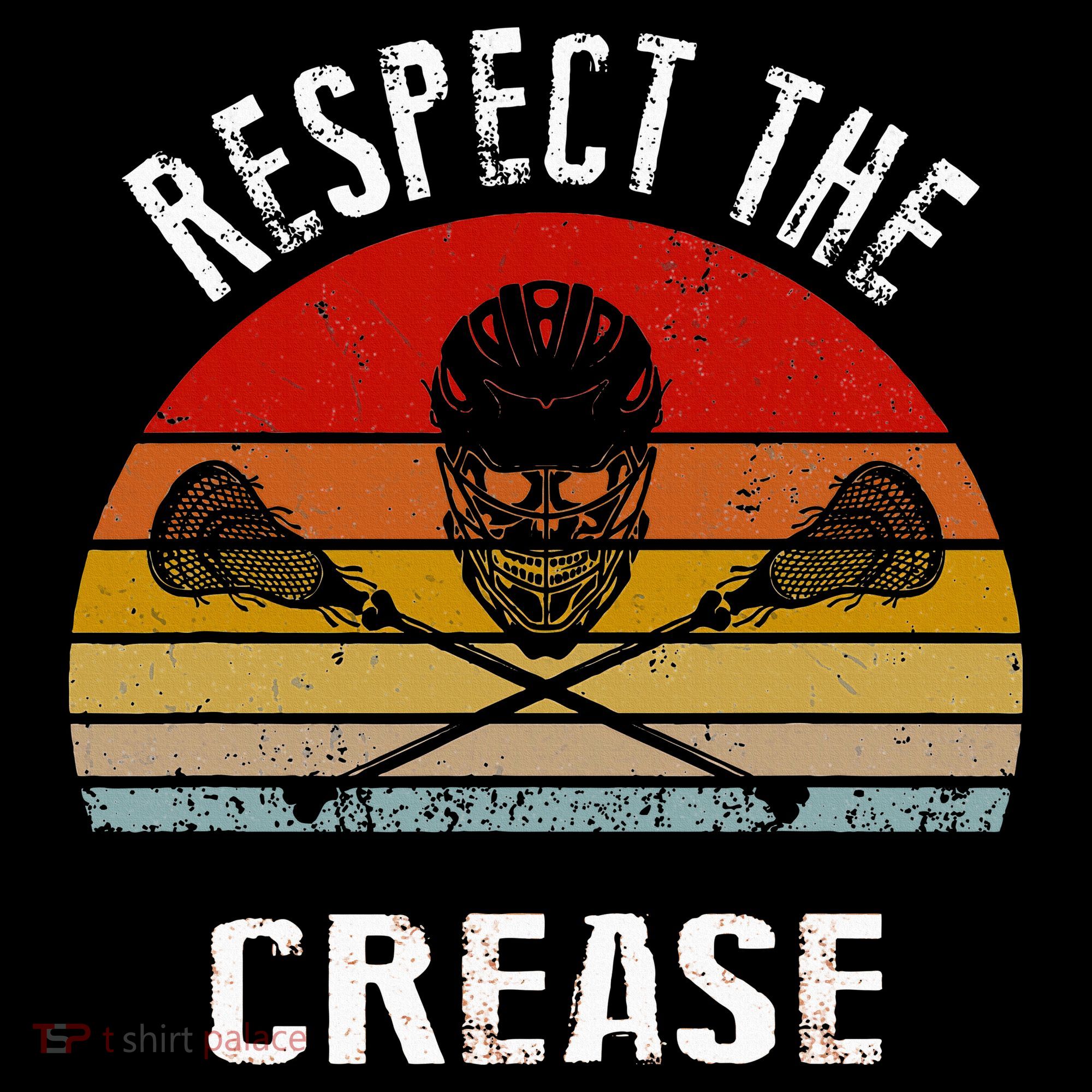 Lacrosse Retro Respect The Crease Doggie Tank