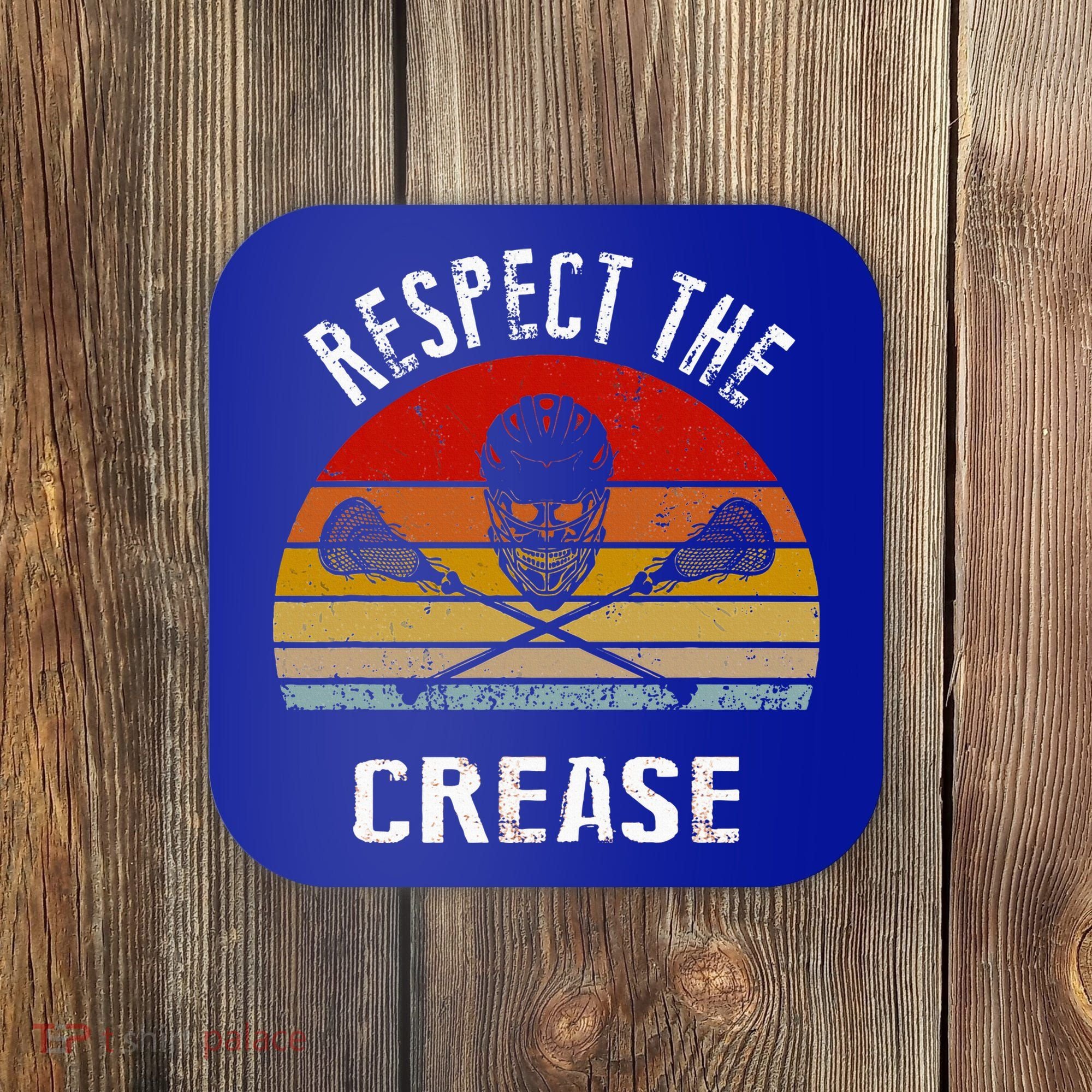 Lacrosse Retro Respect The Crease Coaster