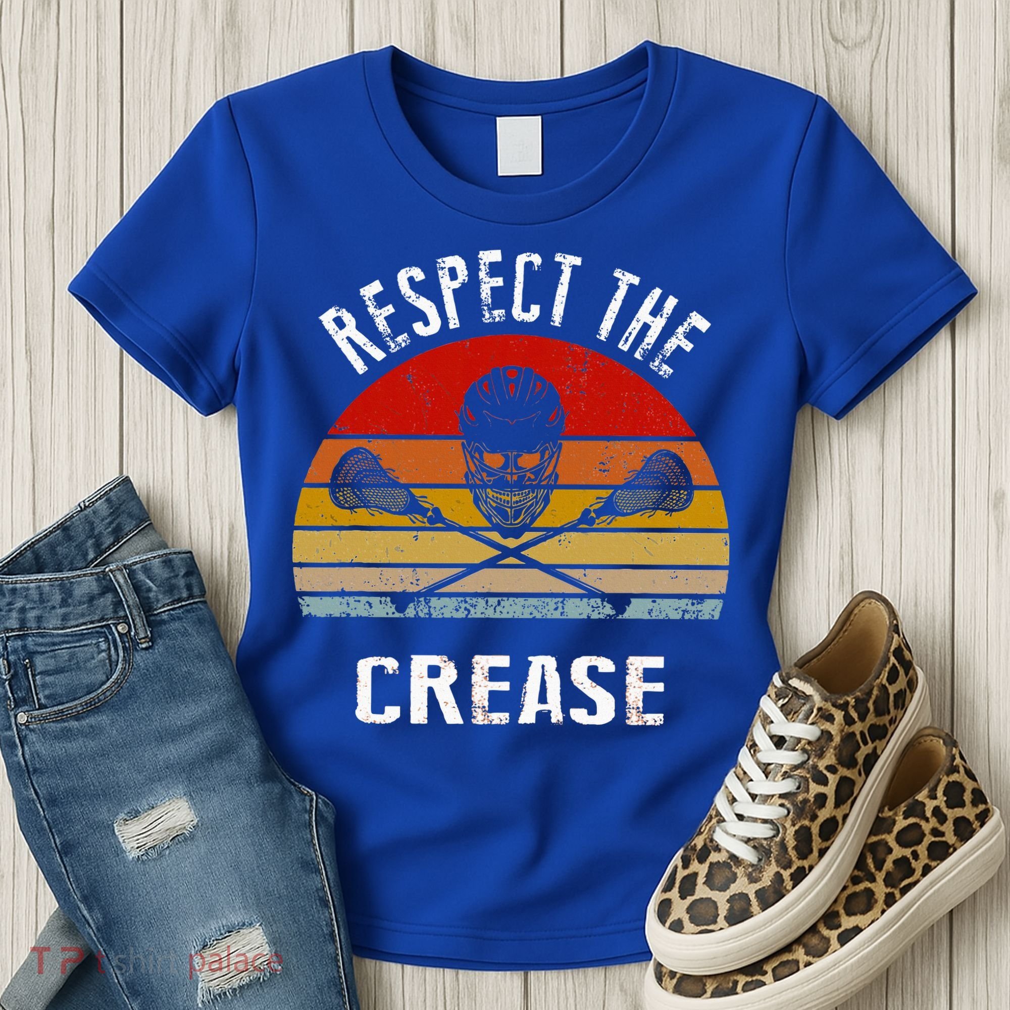 Lacrosse Retro Respect The Crease Women's T-Shirt