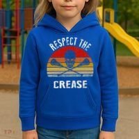 Lacrosse Retro Respect The Crease Kids Hoodie thumb 3