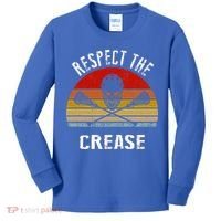 Lacrosse Retro Respect The Crease Kids Long Sleeve Shirt thumb 0