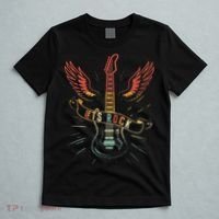 Lets Rock Rock n Roll Guitar Retro lovers T-Shirt thumb 5