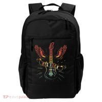 Lets Rock Rock n Roll Guitar Retro lovers Backpack thumb 0