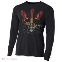 Lets Rock Rock n Roll Guitar Retro lovers Cooling Performance Long Sleeve Crew thumb 0
