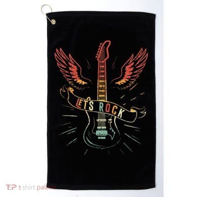 Lets Rock Rock n Roll Guitar Retro lovers Golf Towel