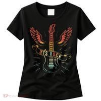 Lets Rock Rock n Roll Guitar Retro lovers Women's T-Shirt thumb 0