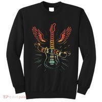Lets Rock Rock N Roll Guitar Retro Lovers Sweatshirt thumb 0
