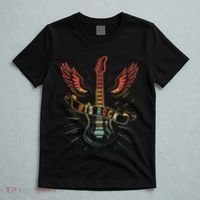 Lets Rock Rock N Roll Guitar Retro Lovers T-Shirt thumb 5