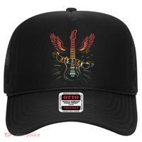 Lets Rock Rock N Roll Guitar Retro Lovers Hat thumb 0