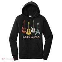 Lets Rock Rock N Roll Guitar Retro Gift Women Women's Hoodie thumb 0