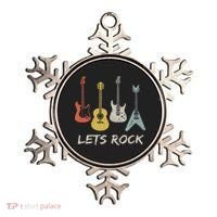 Lets Rock Rock N Roll Guitar Retro Gift Women Ornament thumb 0