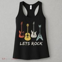 Lets Rock Rock N Roll Guitar Retro Gift Women Women's Tank Top thumb 3