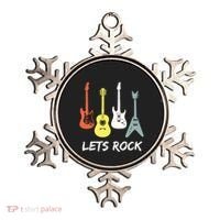 Lets Rock Rock N Roll Guitar Retro Gift Men Women Ornament thumb 0