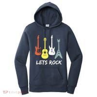 Lets Rock Rock N Roll Guitar Retro Gift Men Women Women's Hoodie thumb 0