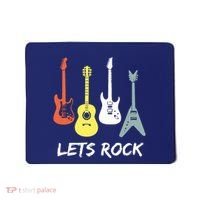Lets Rock Rock N Roll Guitar Retro Gift Men Women Mousepad thumb 0