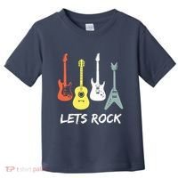 Lets Rock Rock N Roll Guitar Retro Gift Men Women Toddler T-Shirt thumb 0