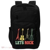 Lets Rock Rock N Roll Guitar Retro Impact Tech Backpack thumb 0