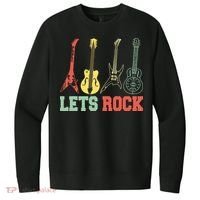 Lets Rock Rock N Roll Guitar Retro V.I.T. Fleece Crew Sweatshirt thumb 0