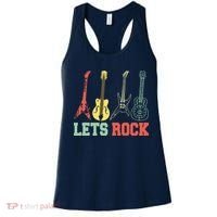 Lets Rock Rock N Roll Guitar Retro Women's Tank Top thumb 0