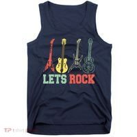 Lets Rock Rock N Roll Guitar Retro Tank Top thumb 0