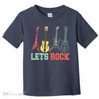 Lets Rock Rock N Roll Guitar Retro Toddler T-Shirt thumb 0