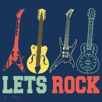 Lets Rock Rock N Roll Guitar Retro Visor thumb 3
