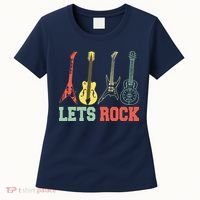 Lets Rock Rock N Roll Guitar Retro Women's T-Shirt thumb 0