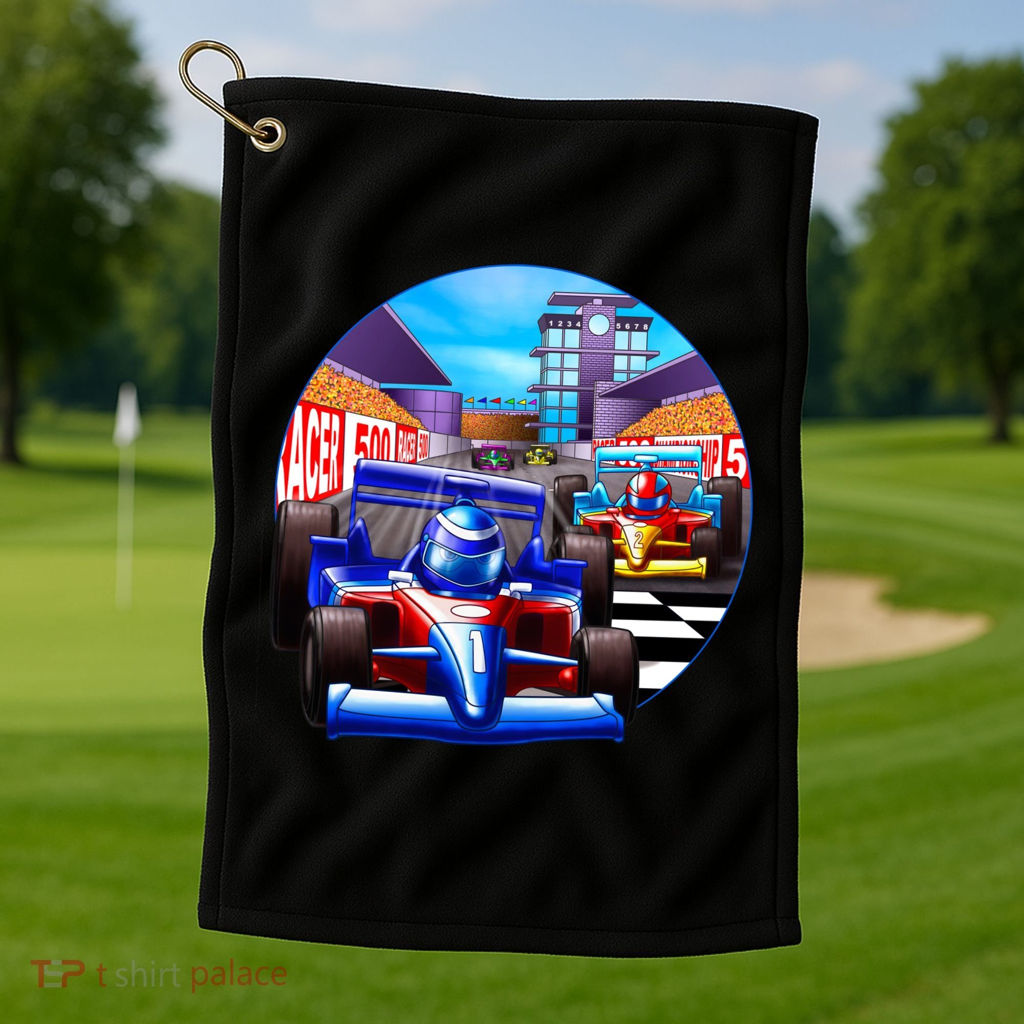 Let's Ride Racing Golf Towel