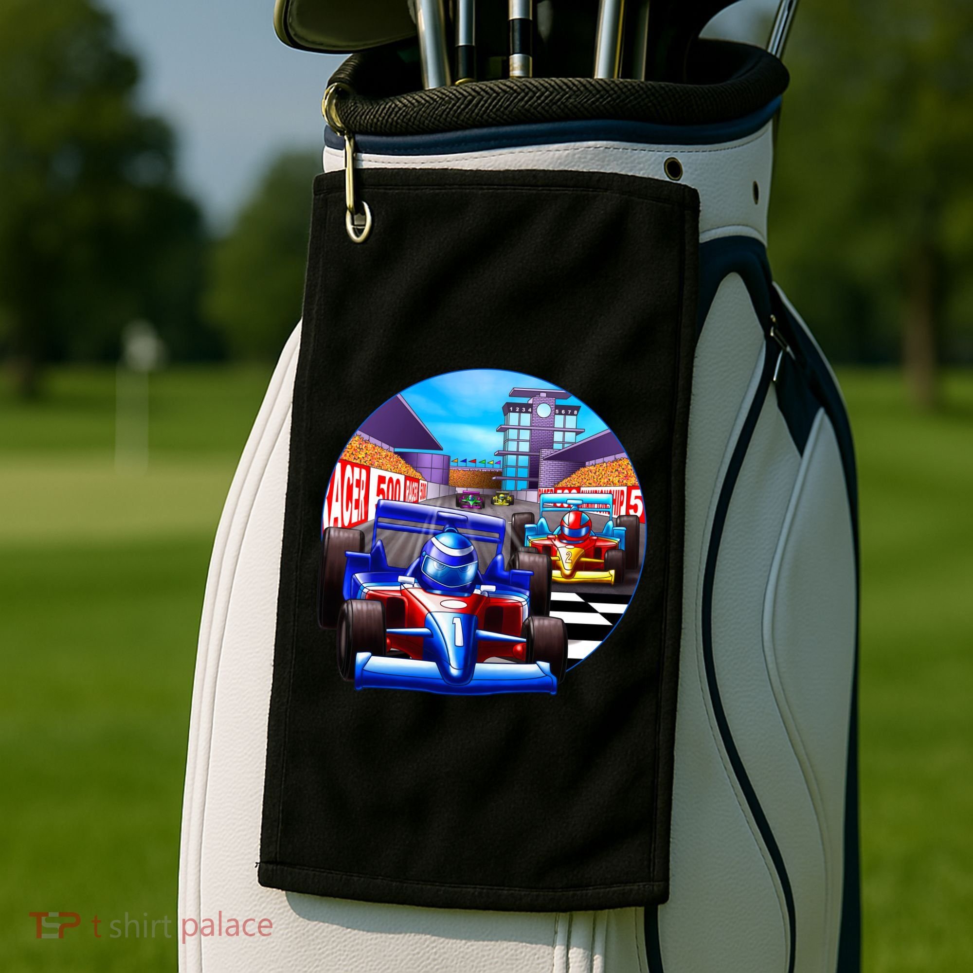 Let's Ride Racing Golf Towel