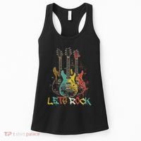 Lets Rock Rock N Roll Guitar Retro Graphic Women's Tank Top thumb 0