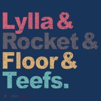 Lylla Rocket Raccoon Floor Teefs Vintage Retro T-Shirt thumb 7