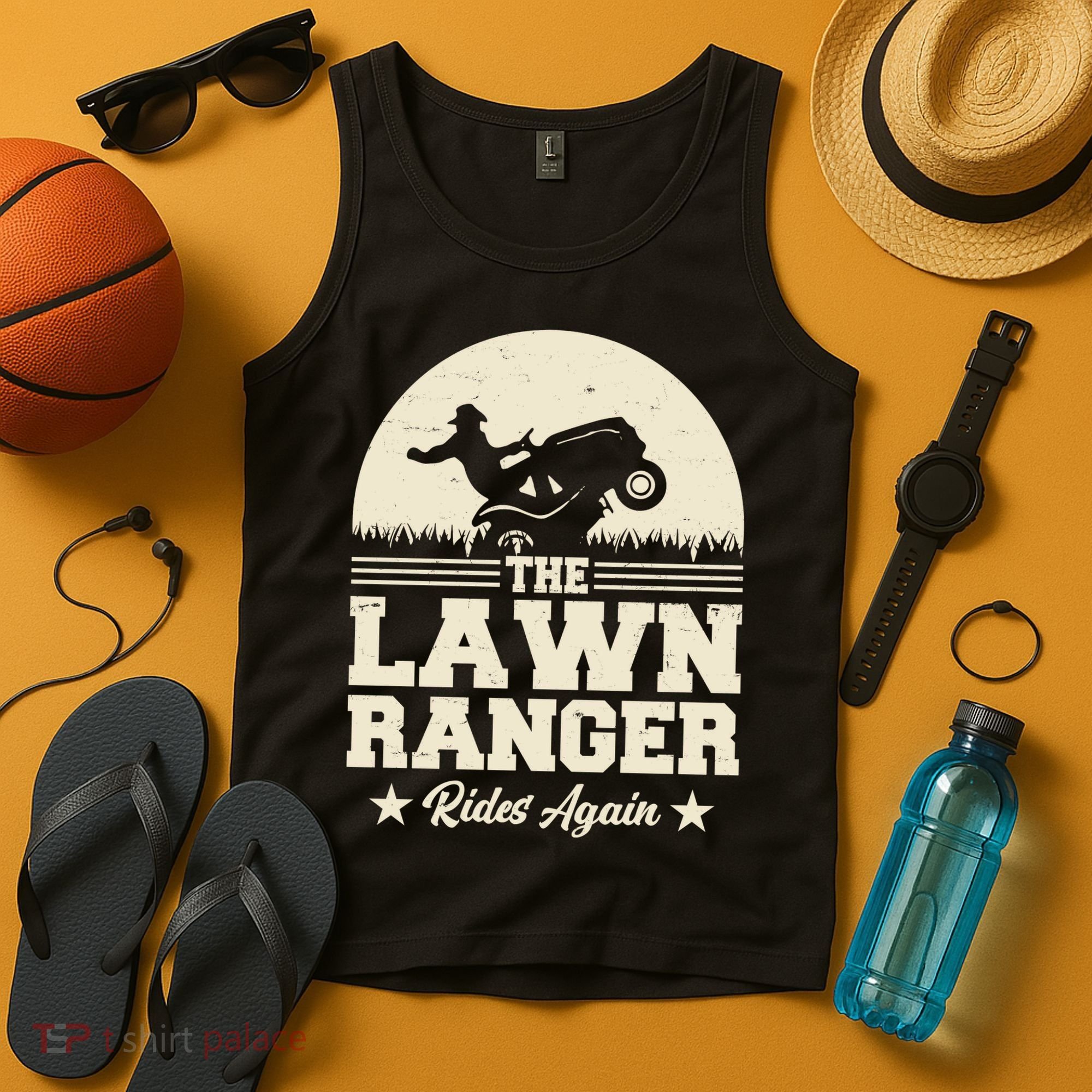 Lawn Ranger Rides Again Tank Top