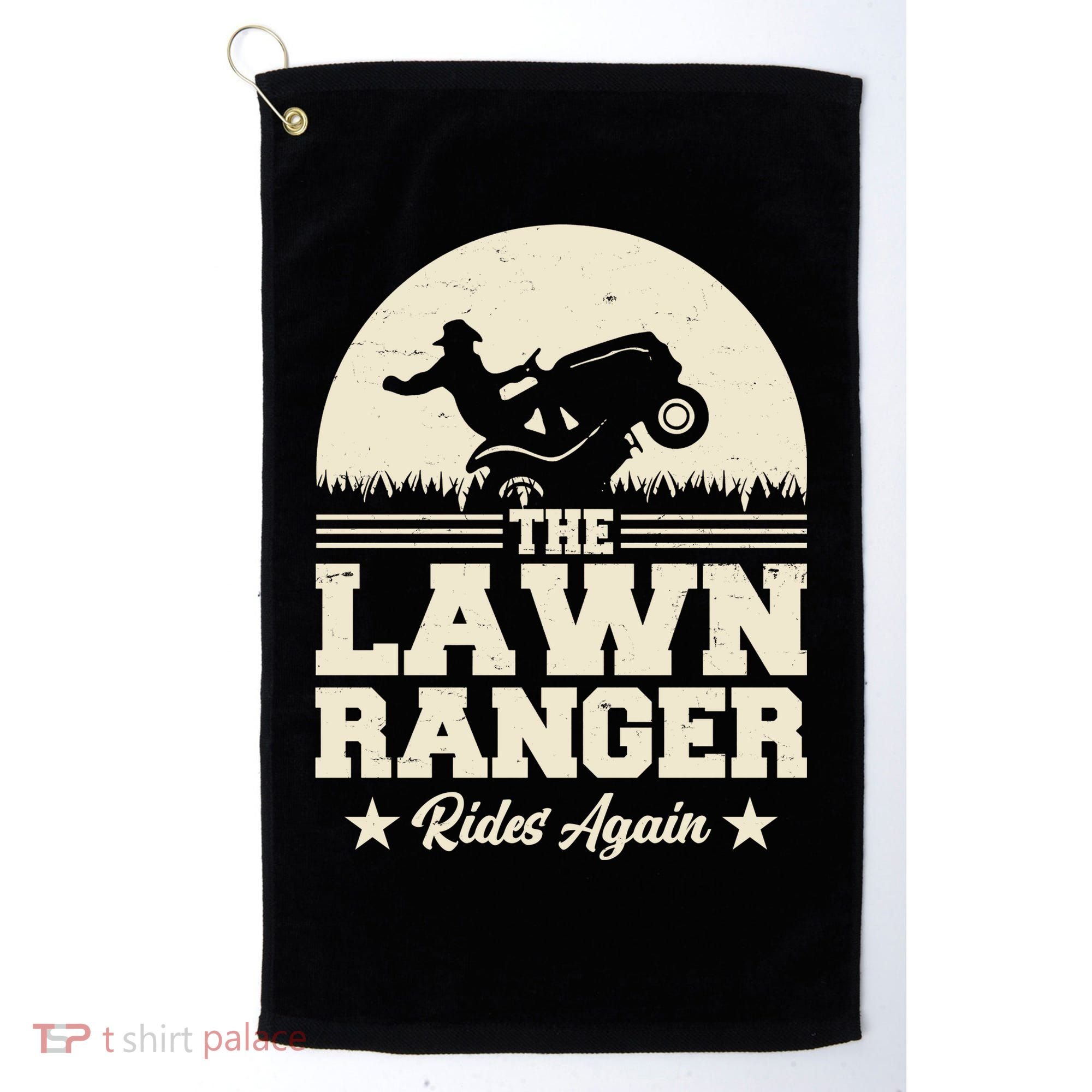 Lawn Ranger Rides Again Golf Towel