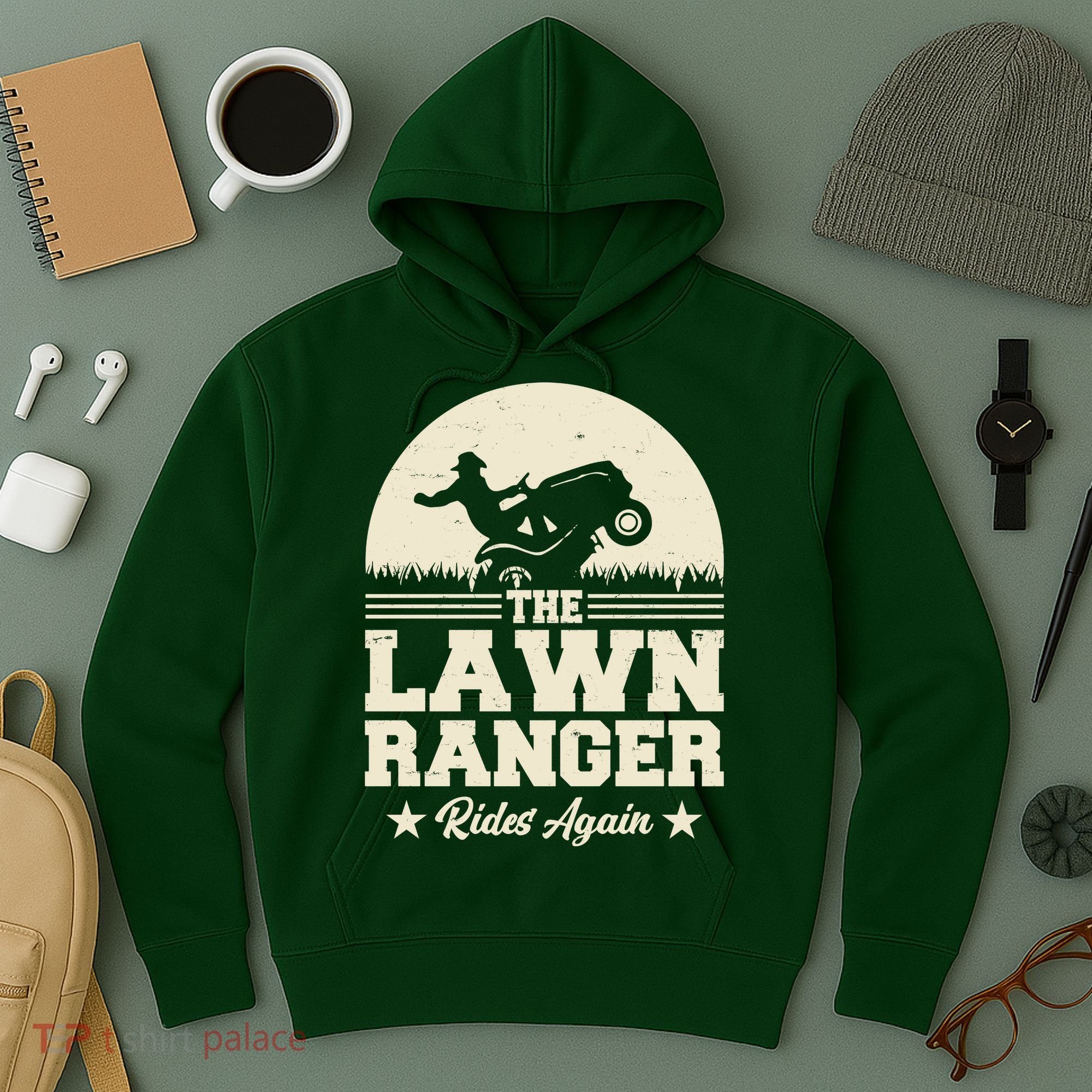 Lawn Ranger Rides Again Hoodie