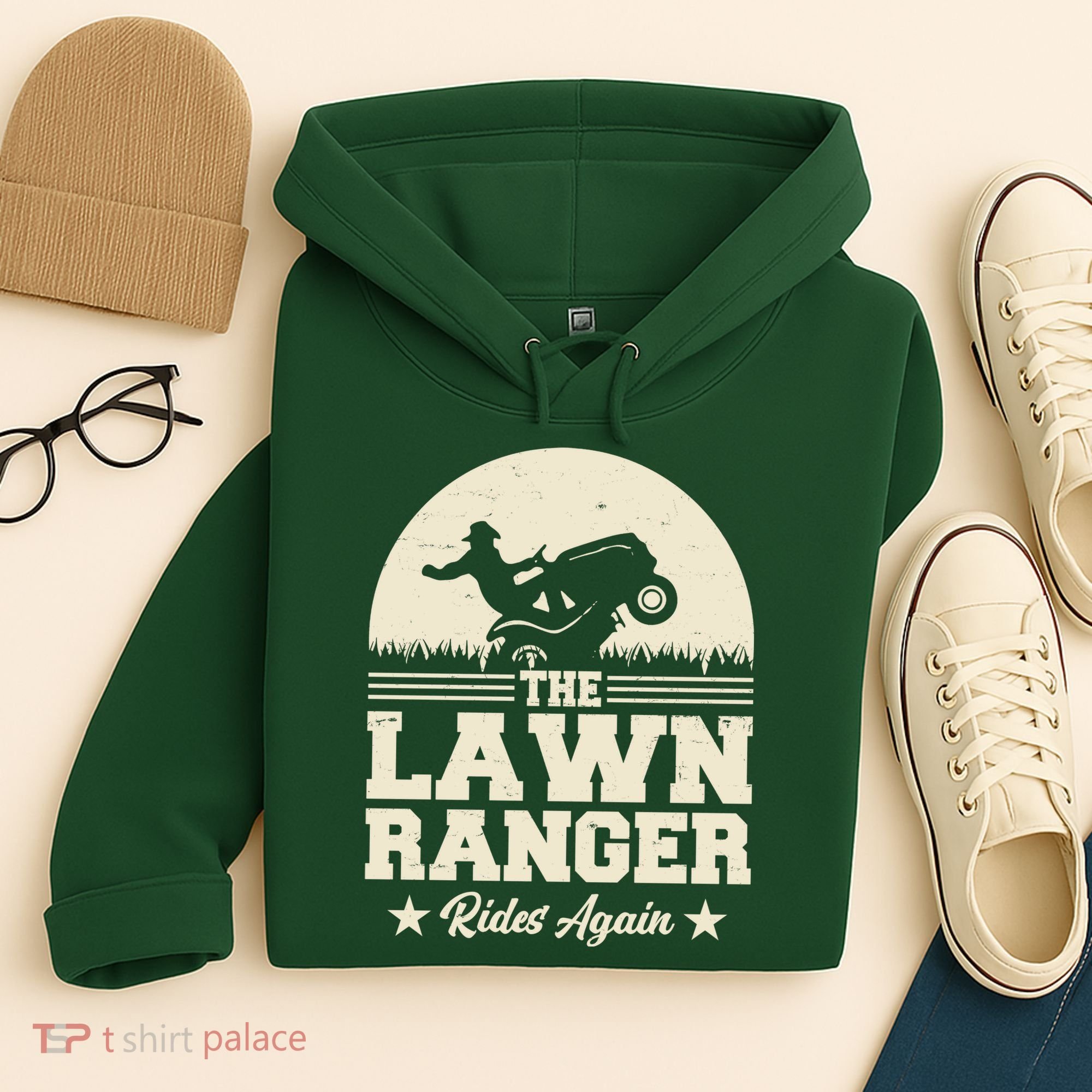 Lawn Ranger Rides Again Hoodie