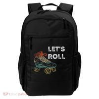 Let's Roll Roller Skating Roller Skater Skating Rink Backpack thumb 0