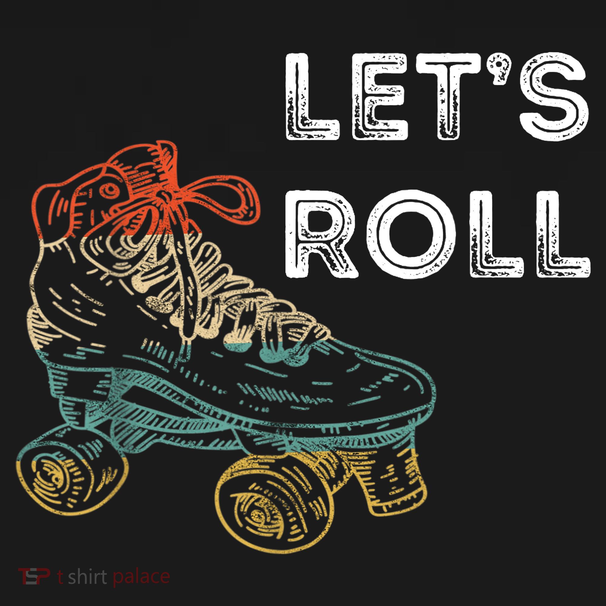 Let's Roll Roller Skating Roller Skater Skating Rink Ornament