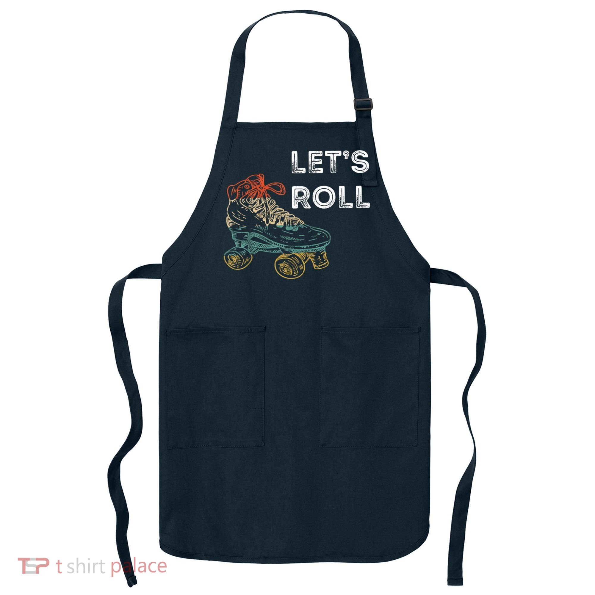 Let's Roll Roller Skating Roller Skater Skating Rink Apron
