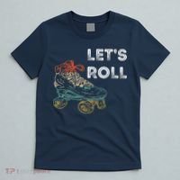 Let's Roll Roller Skating Roller Skater Skating Rink T-Shirt thumb 5