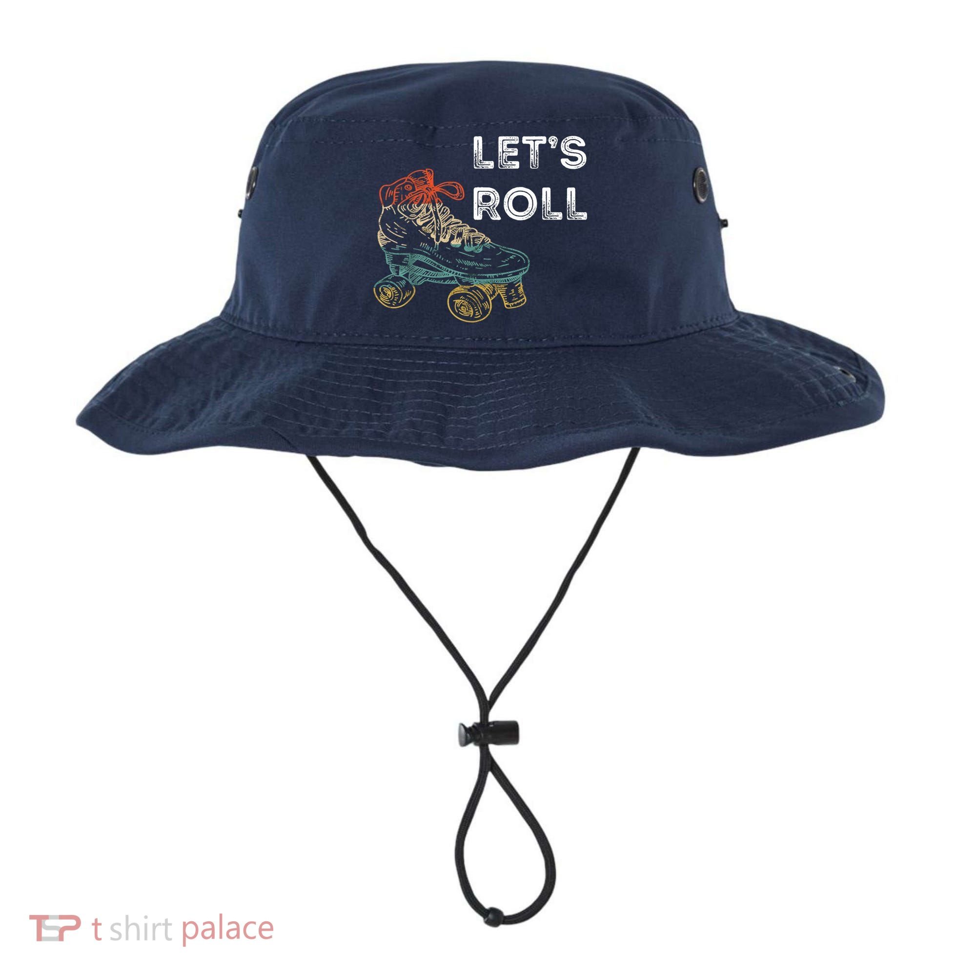 Let's Roll Roller Skating Roller Skater Skating Rink Bucket Hat