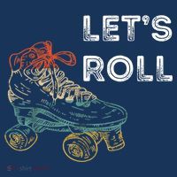 Let's Roll Roller Skating Roller Skater Skating Rink Coaster thumb 2