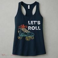 Let's Roll Roller Skating Roller Skater Skating Rink Women's Tank Top thumb 3