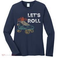 Let's Roll Roller Skating Roller Skater Skating Rink Women's Long Sleeve Shirt thumb 0