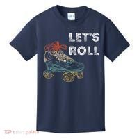 Let's Roll Roller Skating Roller Skater Skating Rink Kids T-Shirt thumb 0